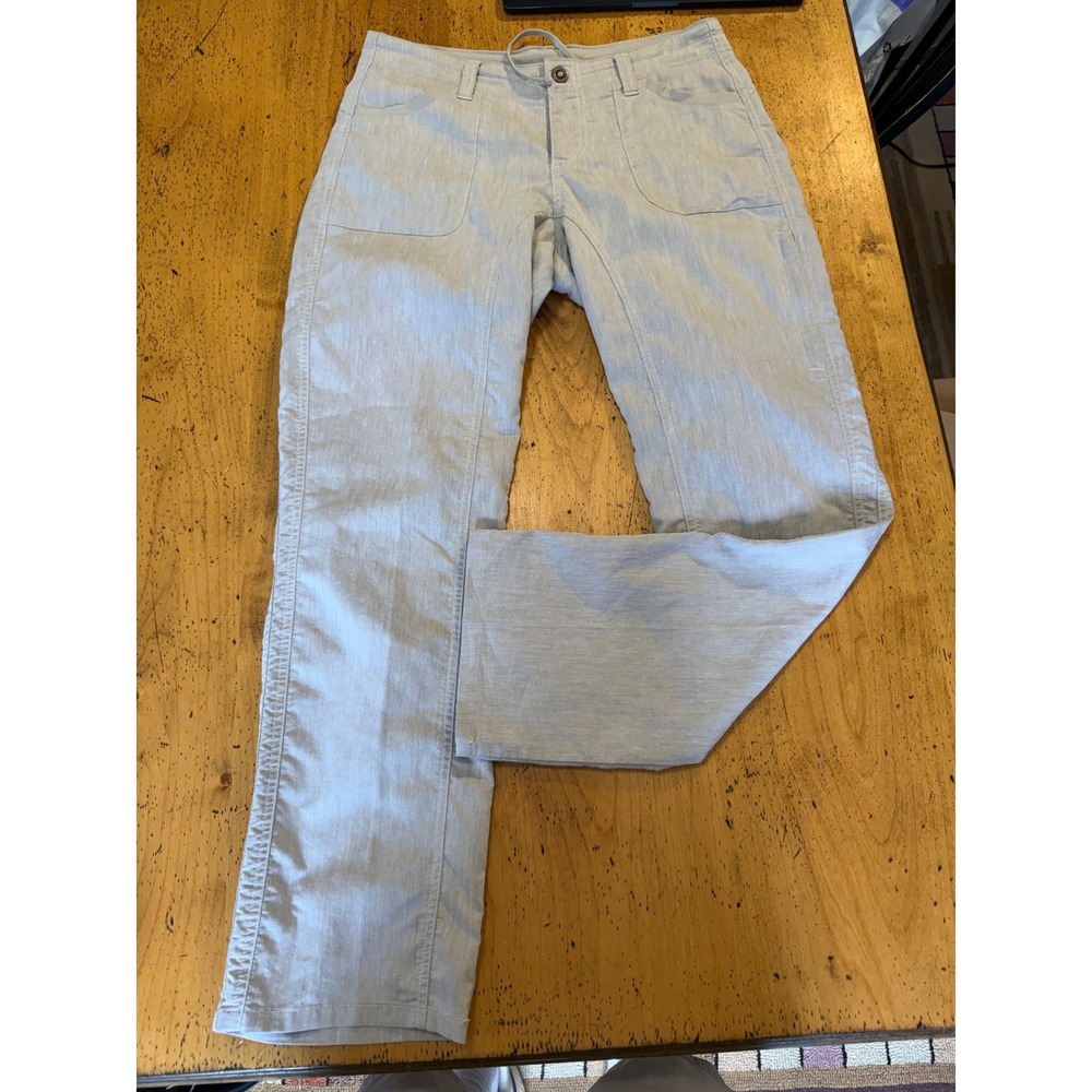 Kuhl Straight Leg Size 8 Short Light Gray Outdoor Hiking Casual Trousers